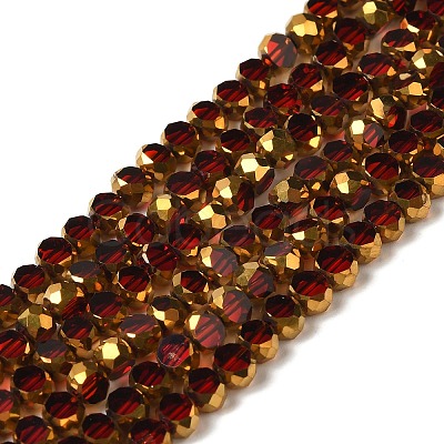 Electroplate Glass Beads Strands EGLA-P061-01B-05-1