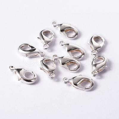 Brass Lobster Claw Clasps KK-903-S-NF-1