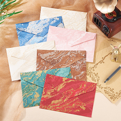 24Pcs 6 Colors Paper Envelopes AJEW-TA0002-31-1