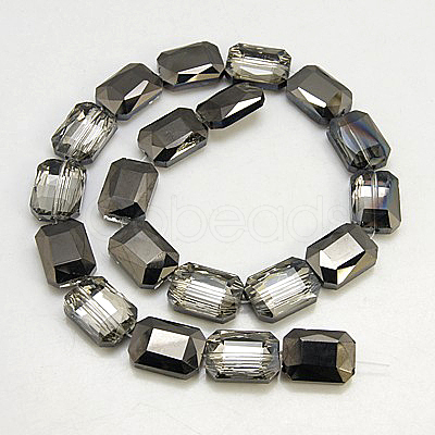 Electroplated Glass Beads EGLA-H002-A-08-1