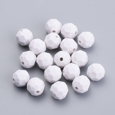 Opaque Acrylic Beads SACR-S300-05D-01-1