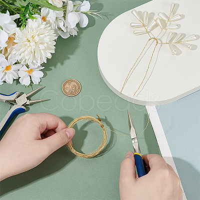6M Copper Beading Wire for Jewelry Making CWIR-WH0026-01B-G-1
