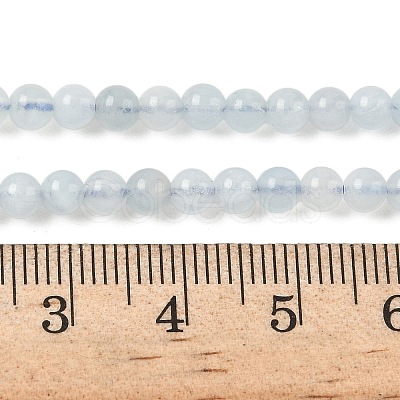 Natural Aquamarine Beads Strands G-D327-B01-4mm-1
