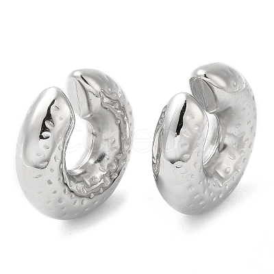 Non-Tarnish 304 Stainless Steel Cuff Earrings EJEW-Z022-01P-1