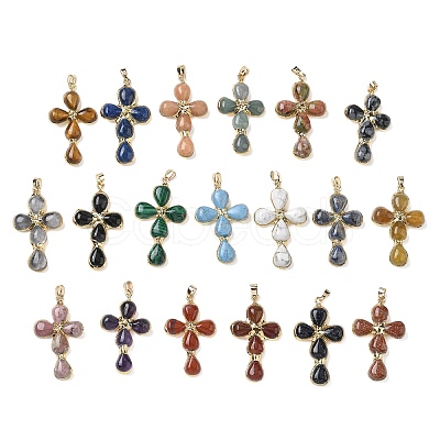Natural & Synthetic Mixed Stone Pendants GG-CBA9F30-02G-1