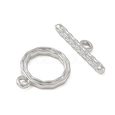 Brass Toggle Clasps KK-CBAFC6C-07A-P-1