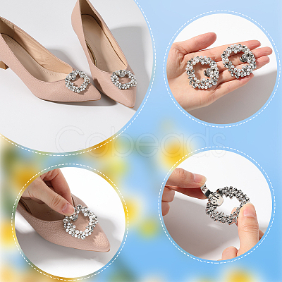 2Pcs Alloy Shoe Buckle Clips FIND-GF0006-04P-1