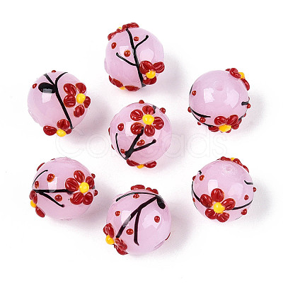 Handmade Lampwork Enamel Beads X1-LAMP-T023-23H-1