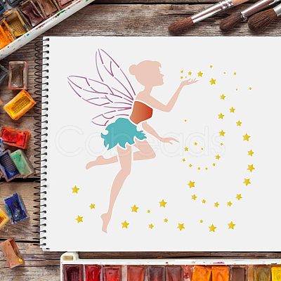 Plastic Reusable Drawing Painting Stencils Templates DIY-WH0172-326-1