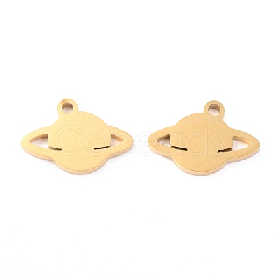 304 Stainless Steel Charms STAS-O142-33G-1