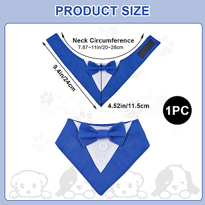 Polyester Pet Handkerchi AJEW-WH20009-28A-1