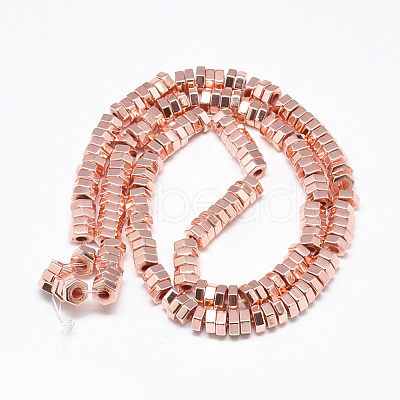 Electroplate Non-magnetic Synthetic Hematite Beads Strands G-Q465-32RG-1