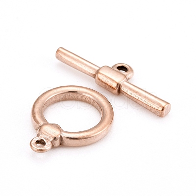 Ion Plating(IP) 304 Stainless Steel Toggle Clasps STAS-D142-04A-RG-1