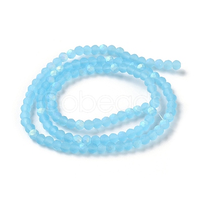 Imitation Jade Glass Beads Strands EGLA-YW0003-19B-07-1