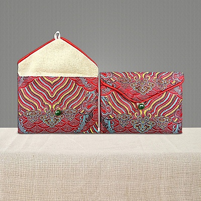 Chinese Style Gift Blessing Bags Envelope Bags PW-WG71878-03-1