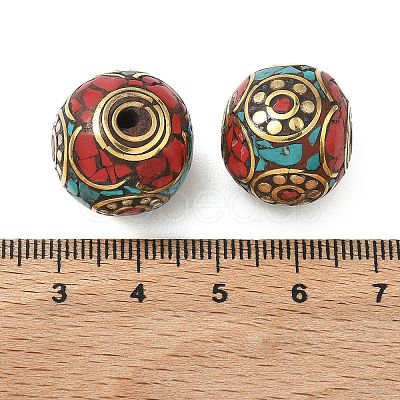 Handmade Tibetan Style Beads KK-Z157-02AG-01-1