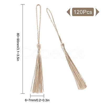 100Pcs Polyester Tassel Big Pendant Decorations FIND-SC0002-37-1