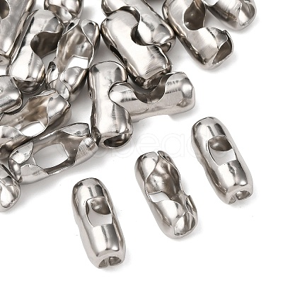 Tarnish Resistant Stainless Steel Ball Chain Connectors STAS-L018B-P-1