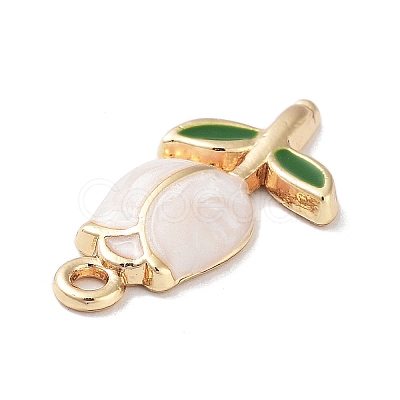 Golden Plated Alloy Enamel Pendants ENAM-L047-01G-06-1