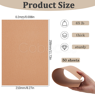 50Pcs A4 Craft Paper Cardstock DIY-SP0003-11A-1