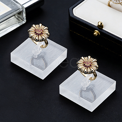 Acrylic Single Ring Display Stands RDIS-WH0007-13B-1
