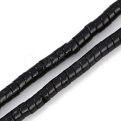 Baking Paint Electroplated Synthetic Non-magnetic Hematite Beads Strands G-H072-L01-01-1