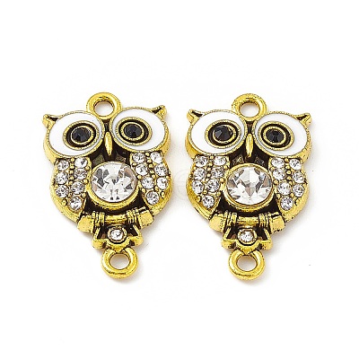 Alloy Rhinestone Connector Charms FIND-C019-10AG-01-1