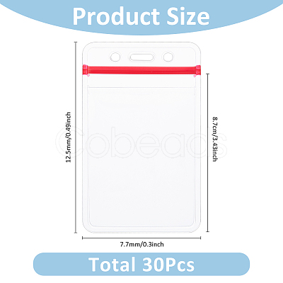 Waterproof PVC Resealable Bags ABAG-WH0035-062-1