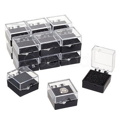 Plastic Presentation Boxes for Badge Storage & Display LS-AJEW-WH0502-09-1