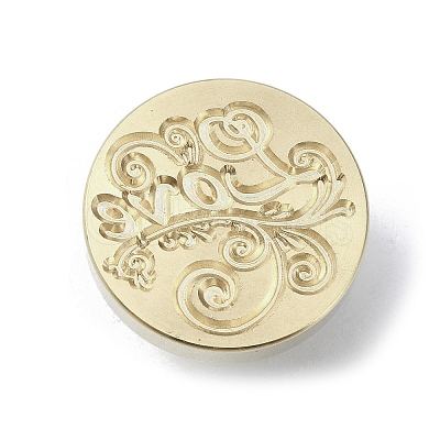 Love Wax Seal Brass Stamp Heads AJEW-M038-01T-G-1