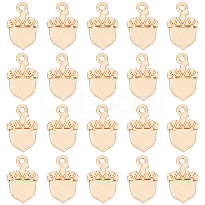 BENECREAT 20Pcs Brass Charms KK-BC0010-12-1