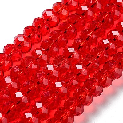 Glass Beads Strands GR12MMY-47L-1