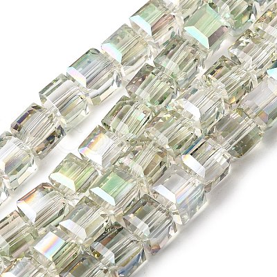 Electorplated Glass Beads EGLA-E006-3A-1