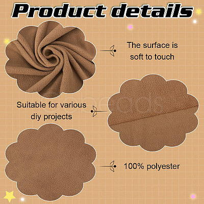 Double Sided Polyester Polar Fleece Fabric DIY-WH0504-295C-1