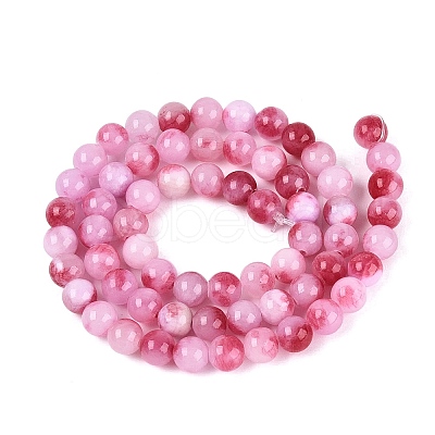 Natural Dyed Persian Jade Gemstone Bead Strands X-G-R271-6mm-XP22-1