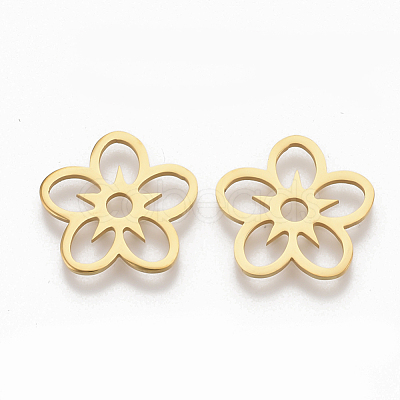 201 Stainless Steel Filigree Joiners X-STAS-S079-113G-1