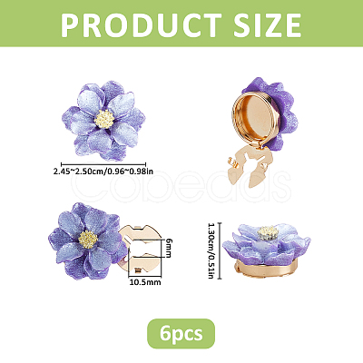 6Pcs Alloy Cufflinks FIND-PH0038-34B-1