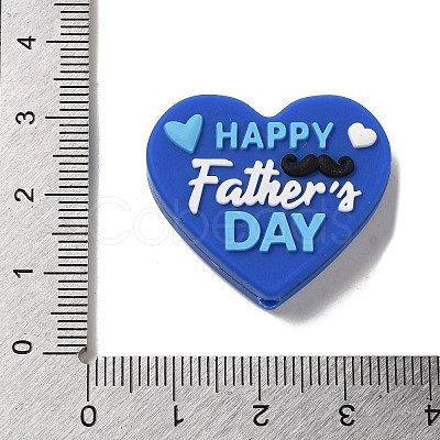 Father Day Food Grade Eco-Friendly Silicone Focal Beads SIL-C005-03A-1