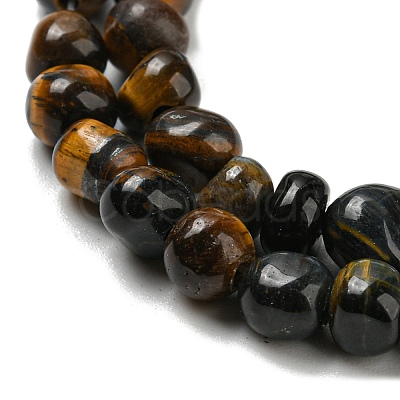 Natural Tiger Eye Bead Strands G-F465-61-1