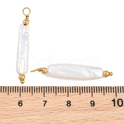 Natural Baroque Keshi Pearl Pendants PA-CBA0A45-02G-1