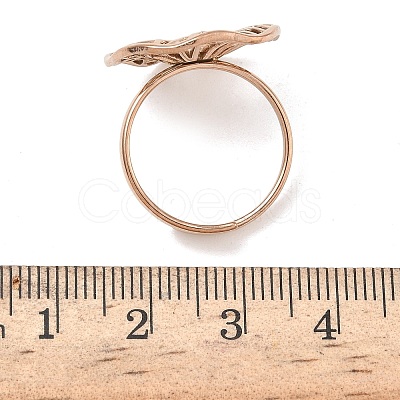 Adjustable 304 Stainless Steel Cuff Rings RJEW-Z121-01RG-02-1