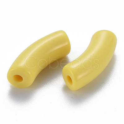 Opaque Acrylic Beads MACR-S372-001B-S024-1