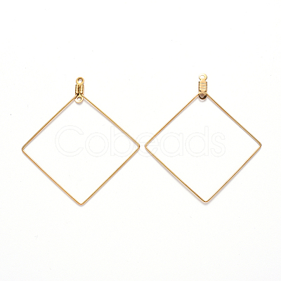 PVD Vacuum Plating 304 Stainless Steel Wire Pendants LS-STAS-S103-10G-1