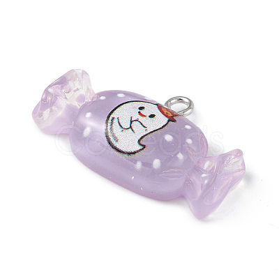 Translucent Resin Pendants RESI-D064-01P-02-1