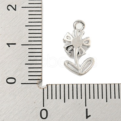 Brass Micro Pave Clear Cubic Zirconia Pendants KK-U015-09P-1