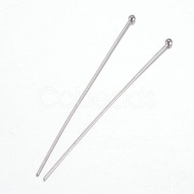 Tarnish Resistant 304 Stainless Steel Round Ball Pins STAS-G081-60P-1