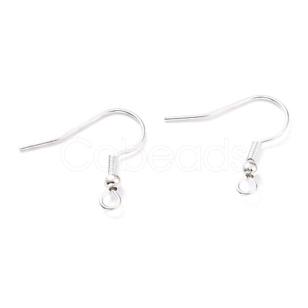 304 Stainless Steel Earring Hooks X-STAS-T031-17S-1