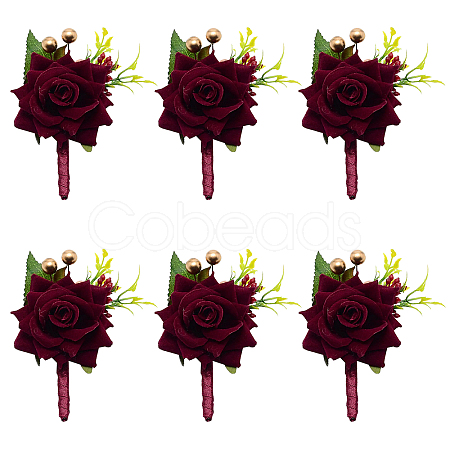 Silk Brooch AJEW-WH0240-16-1