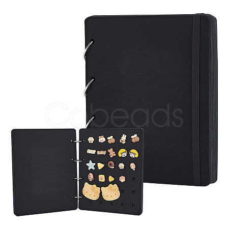 8 Pages Felt Shoe Charms Collection Binder Book AJEW-WH0038-94P-02-1