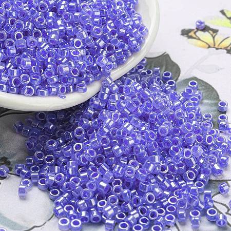 Electroplate Transparent Glass Seed Beads SEED-S042-16A-06-1
